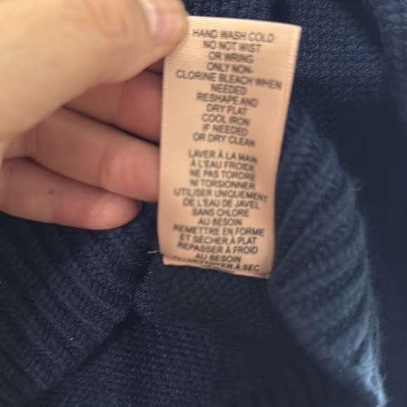 Philosophy Navy blue sweater botton down S/P - Picture 4 of 5